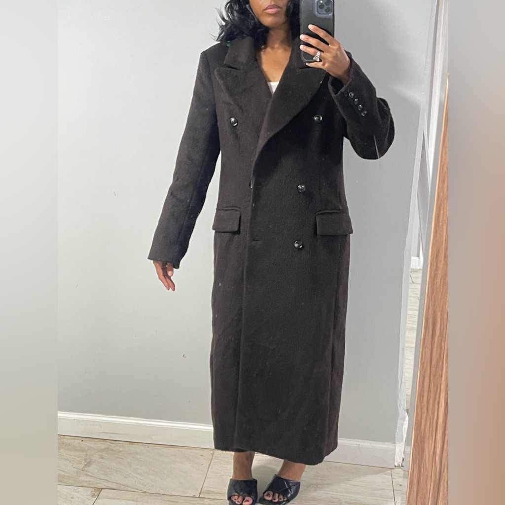 Astr The Label Long Brown Coat